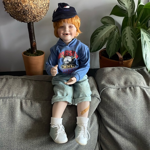 COPY - Donna Rubert Time Out Henry Doll with Hat and Shoes